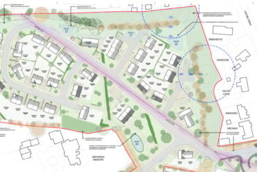 drawing of plans for heathfield campsite