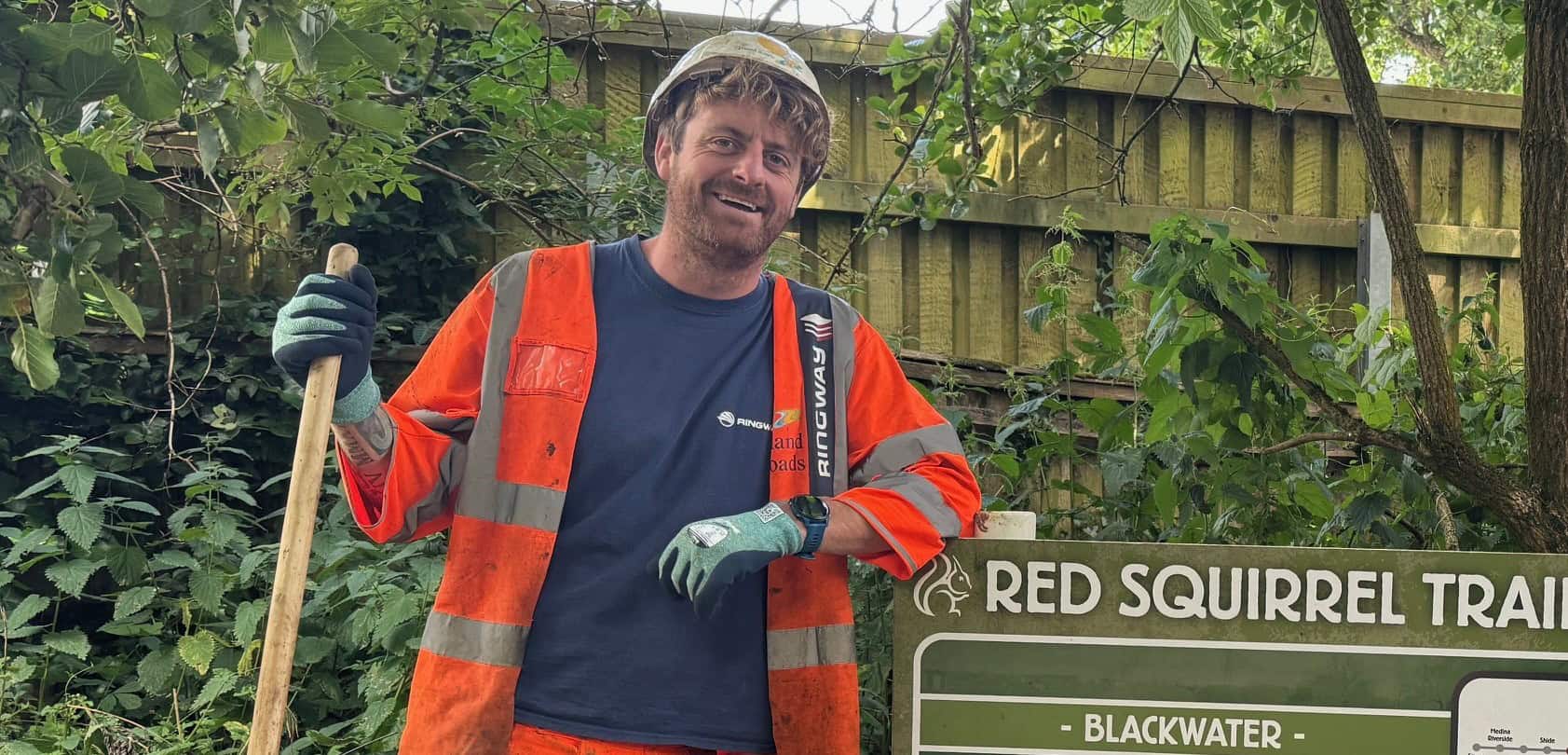 jack faulds in his Island Roads work gear