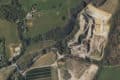 Aerial view of knighton quarry from google maps