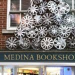 medina bookshop hubcap tree