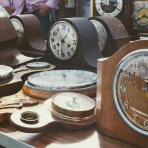 A table of clocks by oliver hale