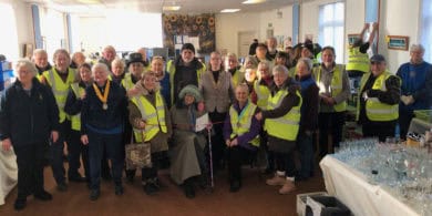 Volunteers at the official opening of the annual Shanklin Rotary Sale 2025