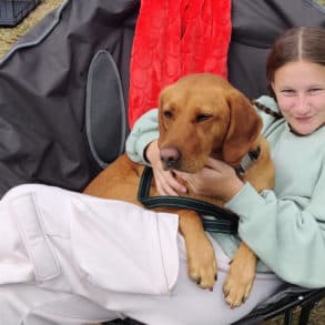 Ffion and Suzie camping