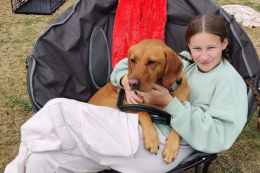 Ffion and Suzie camping