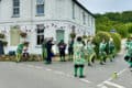 Mr Bakers Dozen morris side dancing at The Highdown 2024