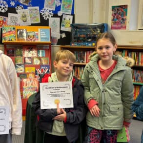 Prize winners at Cowes Library