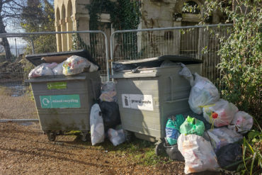 Rubbish piling up at The Ravens due to access issues after part of Ravenscourt building collapsed