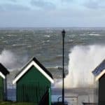 Stormy sea at gurnard