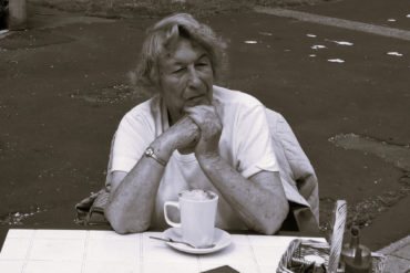 Valerie in East Cowes - during her final visit to the Island