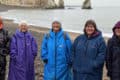 isle of wight bluetits swimmers at Freshwater bay