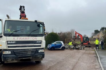 Workmen at Birch close