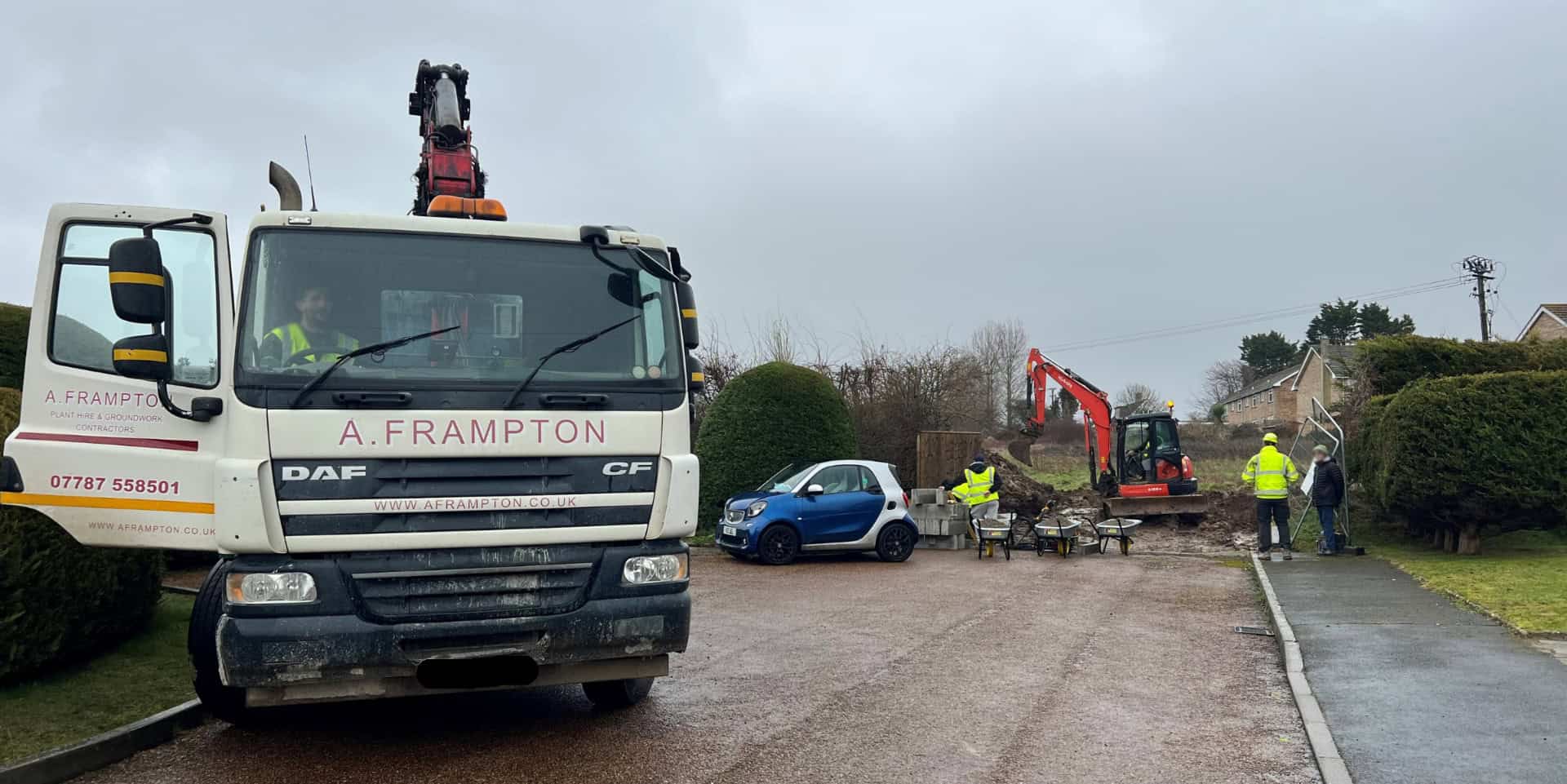 Workmen at Birch close