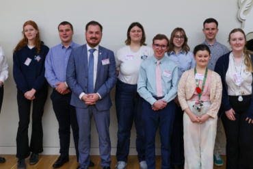 Deputy Crime Commissioner, Terry Norton, with VIPs, YC members and senior police at the Youth Commission's Recommendations Conference