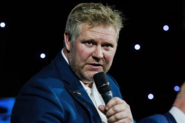 Matthew Hoggard at the Old Rutlishians Centenary Dinner