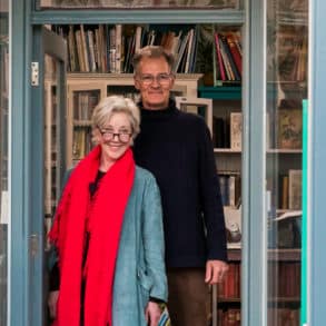 Gail and Nick at the bookshop