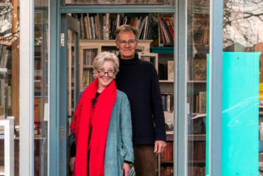 Gail and Nick at the bookshop