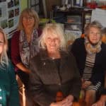 Trustees Holly Squires, Laura Mc Burnie, Angela Hewitt BEM, Susan Waldron, Friend of Naturezones