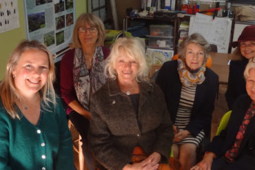 Trustees Holly Squires, Laura Mc Burnie, Angela Hewitt BEM, Susan Waldron, Friend of Naturezones