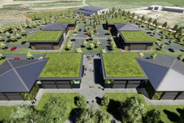 artists impression of retail park by sandown airport