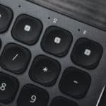 close up of calculator keyboard