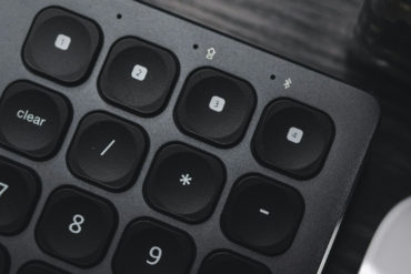 close up of calculator keyboard