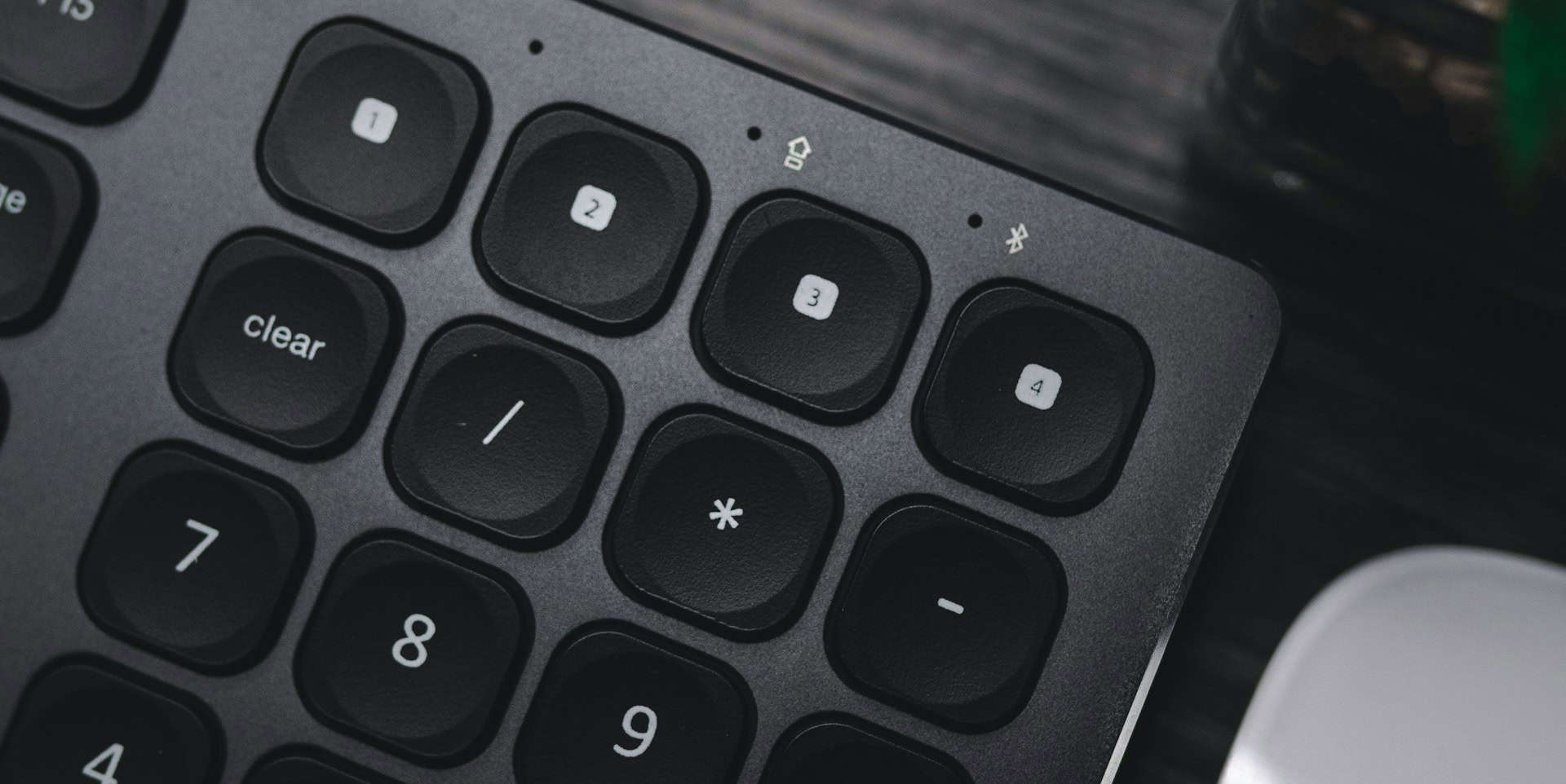 close up of calculator keyboard