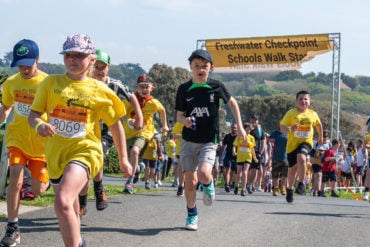 Children on the schools walk