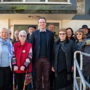 Campaigners against the closure of Brading CE Primary School met with Cllr Joe Robertson MP