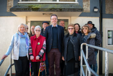 Campaigners against the closure of Brading CE Primary School met with Cllr Joe Robertson MP