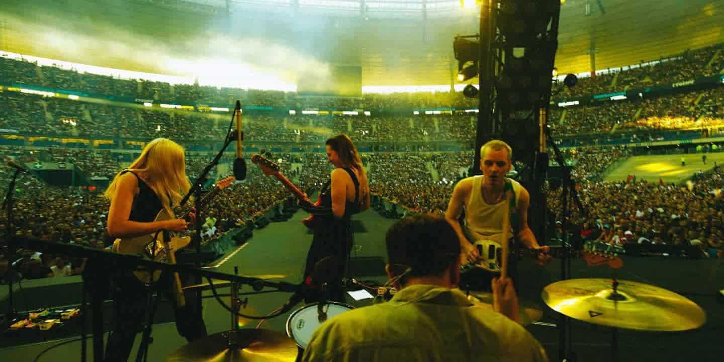 Coach Party performing at a stadium in France