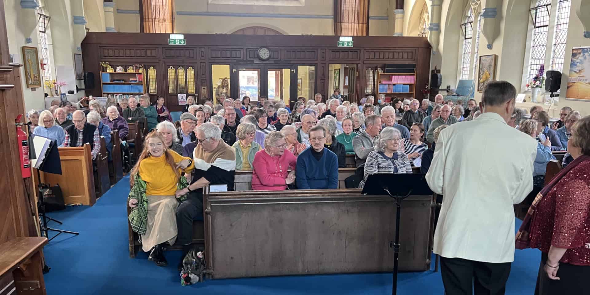 Audience at the church concert