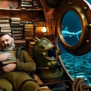 Paul Armfield sleeping in a submarine - Paradox Paul