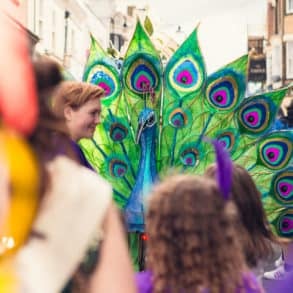 Ryde Children's Carnival peacock 2023 Photo by