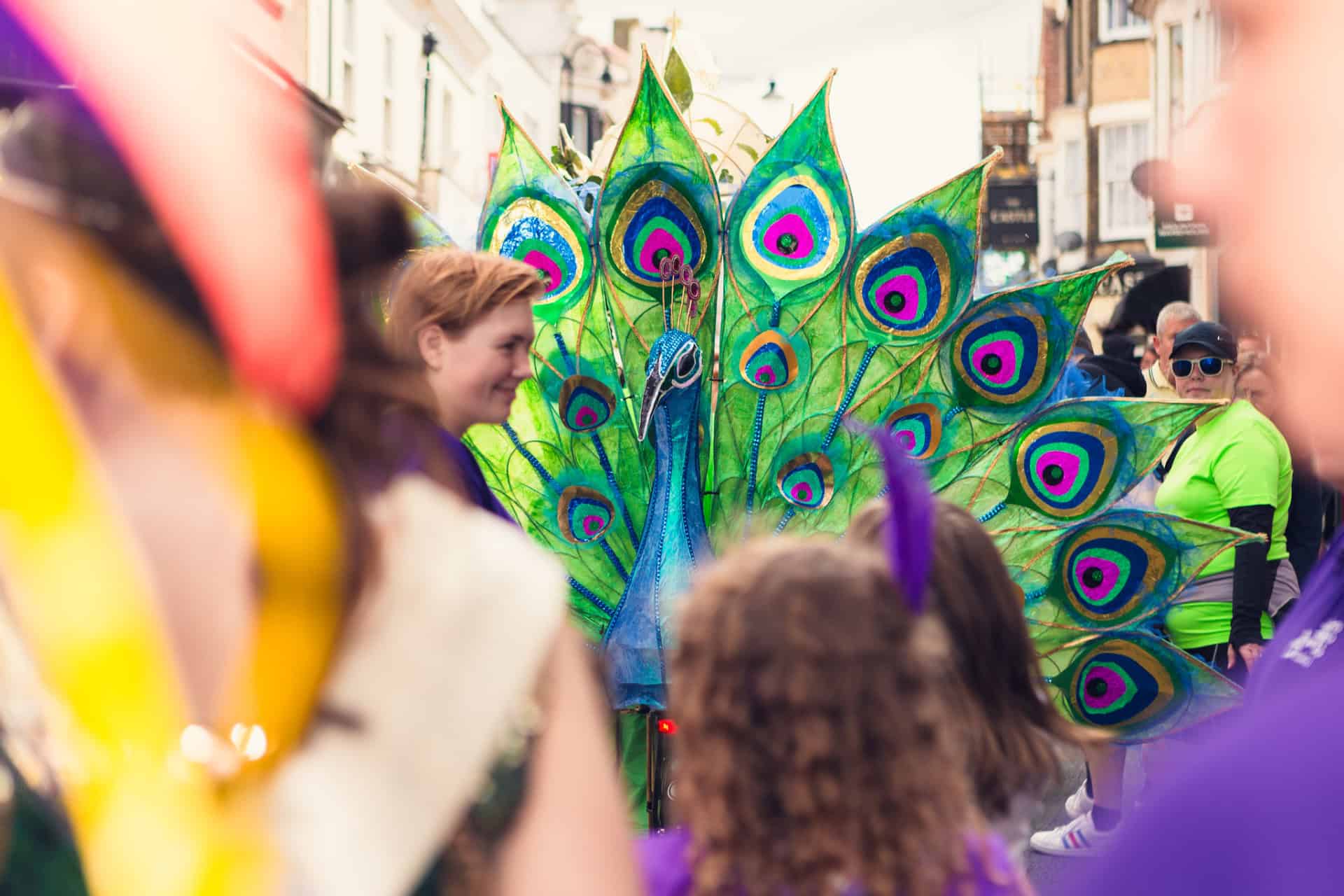 Ryde Children's Carnival peacock 2023 Photo by