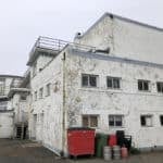 Back of derelict Ventnor Winter Gardens building