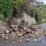 Collapsed Wall in Bath Road - Nov 23