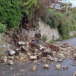 Collapsed Wall in Bath Road - Nov 23