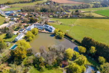 aerial view of blackwater mill