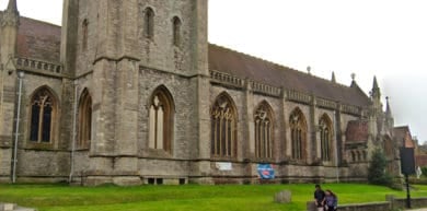 The outside of all saints church, ryde