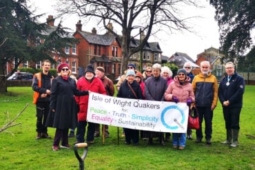 quaker oaks being planted