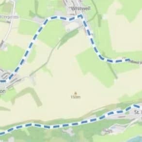 road diversion map showing traffic along Undercliff Drive