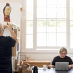 Albedo Marz and Jo Kori at the new studios of 'art house life'
