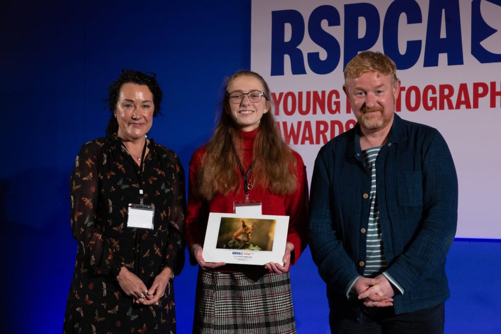 Anwen Whitehead receiving her award