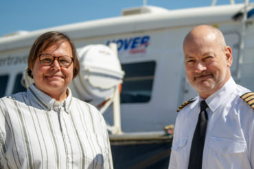 Hovertravel directors Cindy Peche and Steve Attrill