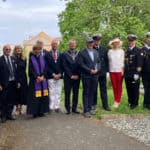 Karl Love with the community at East Cowes Cemetery