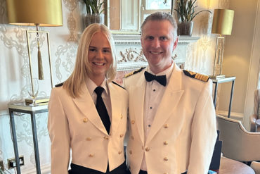 Lauren Lucas and Captain Sam Mitchell
