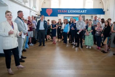 People at the opening of Lionheart School