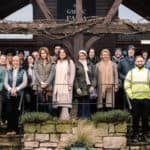 Garlic Farm Team outside the restaurant