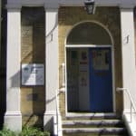 Outside Cowes Library