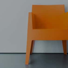 orange chair
